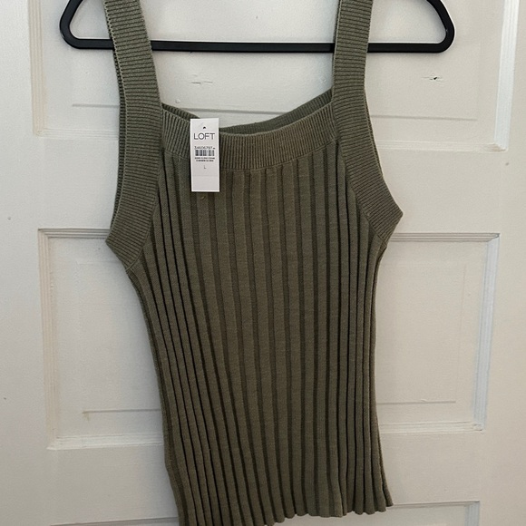 LOFT Sage Ribbed Knit set - Picture 4 of 5